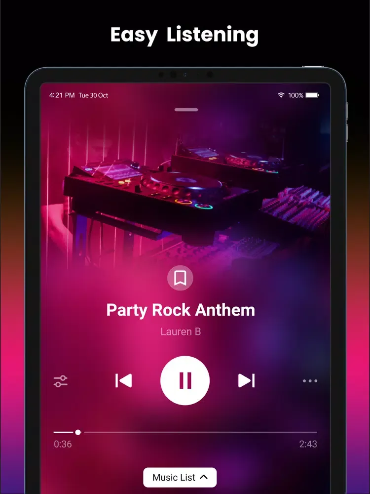 Music Streaming for Youtube iPad  Screenshots
