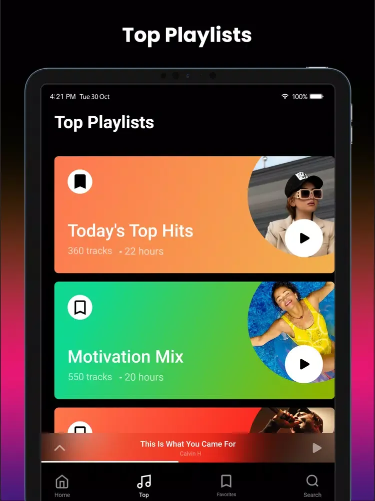 Music Streaming for Youtube iPad  Screenshots