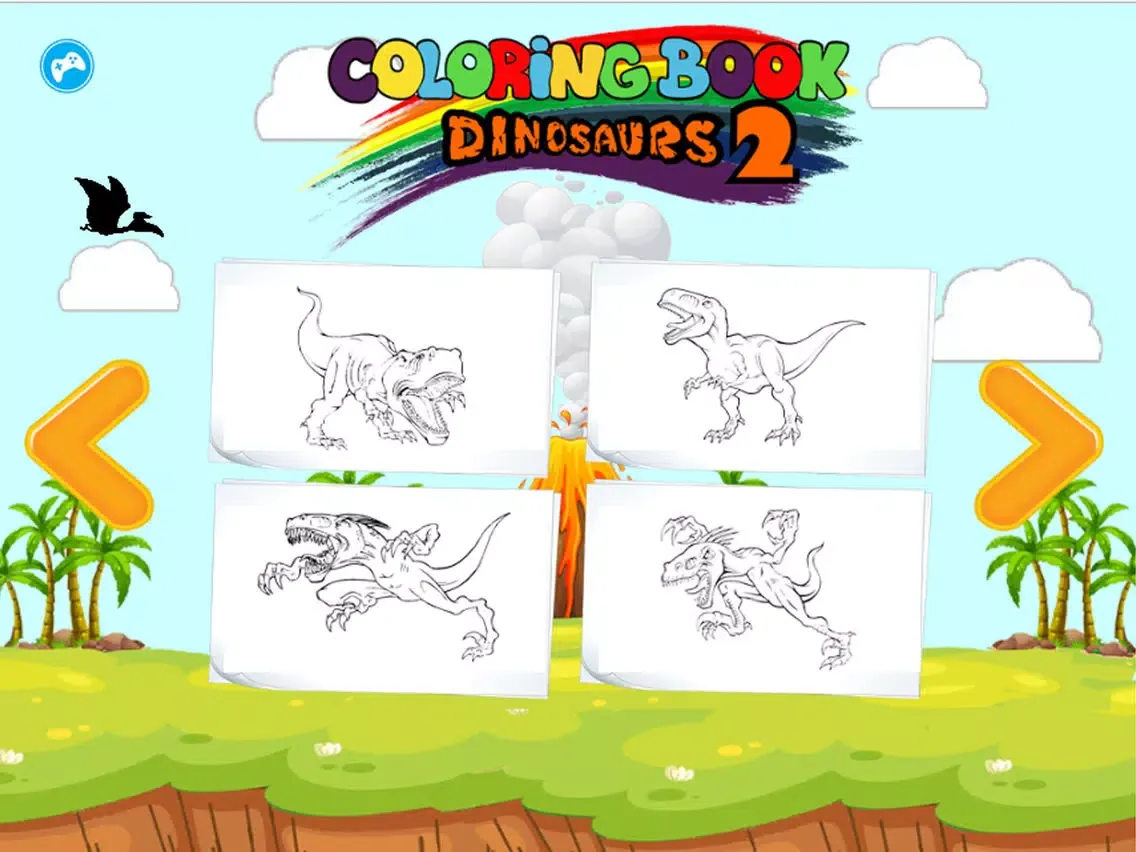 Dinosaurs T Rex Coloring Book Game For Kids iPad 应用截图