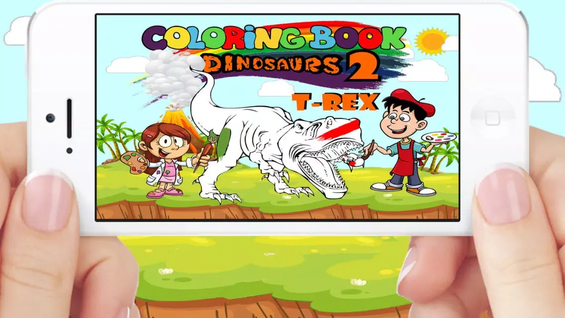 Dinosaurs T Rex Coloring Book Game For Kids应用截图
