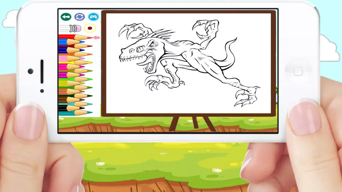 Dinosaurs T Rex Coloring Book Game For Kids应用截图