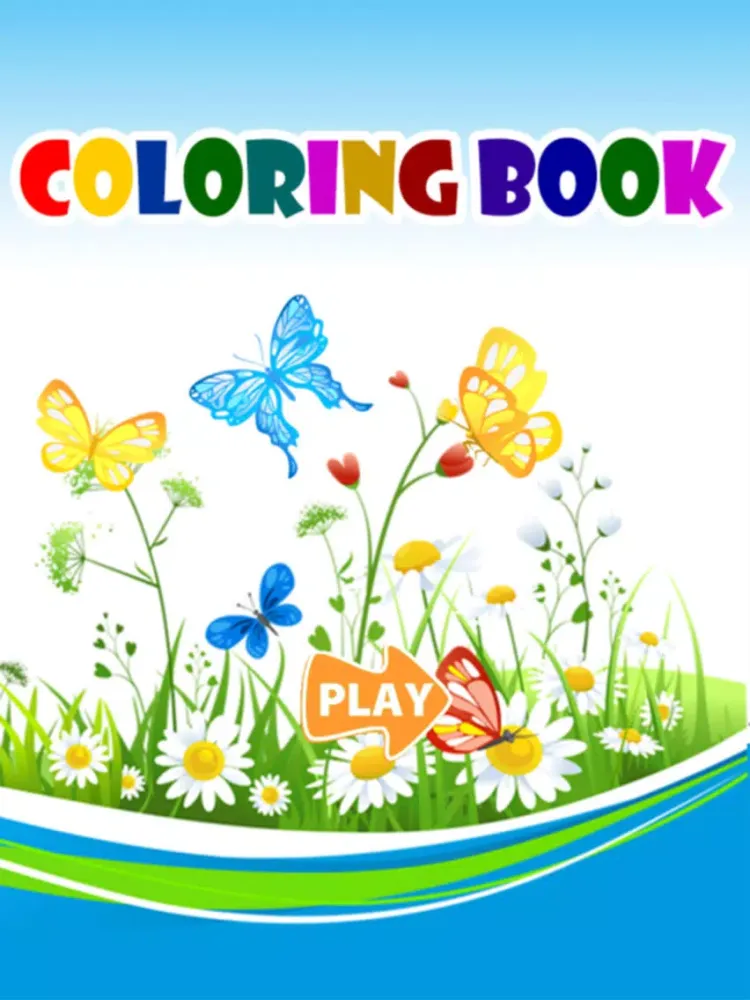 تصاویر Butterfly Flower For Coloring Book Games iPad 