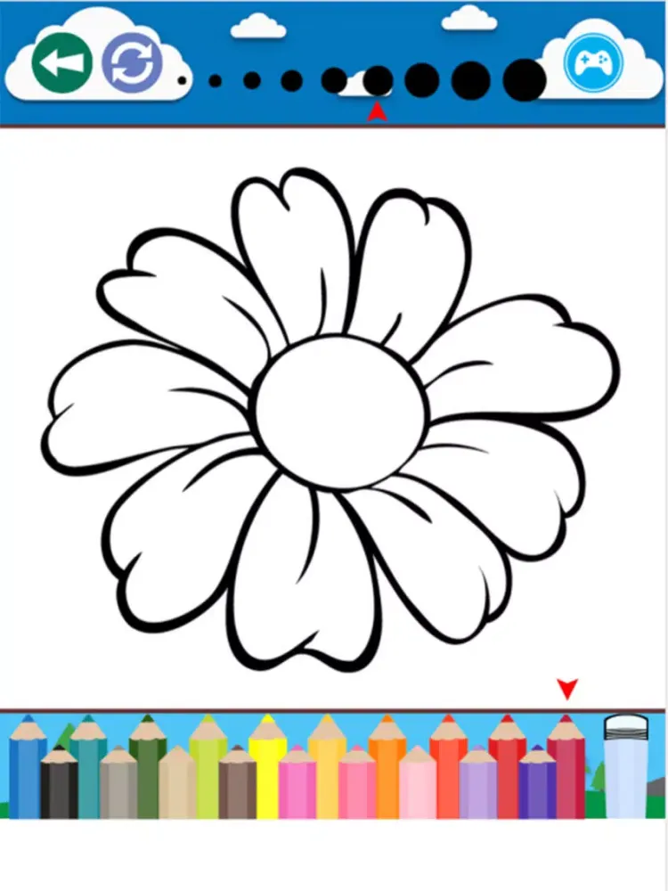 تصاویر Butterfly Flower For Coloring Book Games iPad 