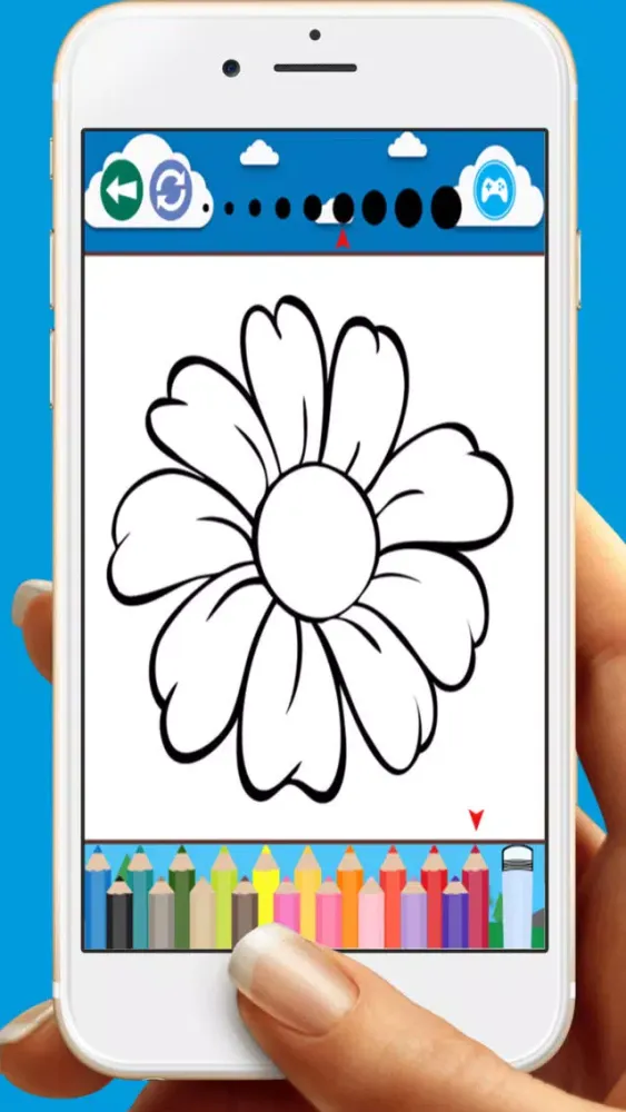 تصاویر Butterfly Flower For Coloring Book Games
