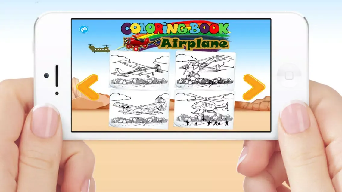 Airplanes Jet Helicopter Coloring Book For Kids Screenshots