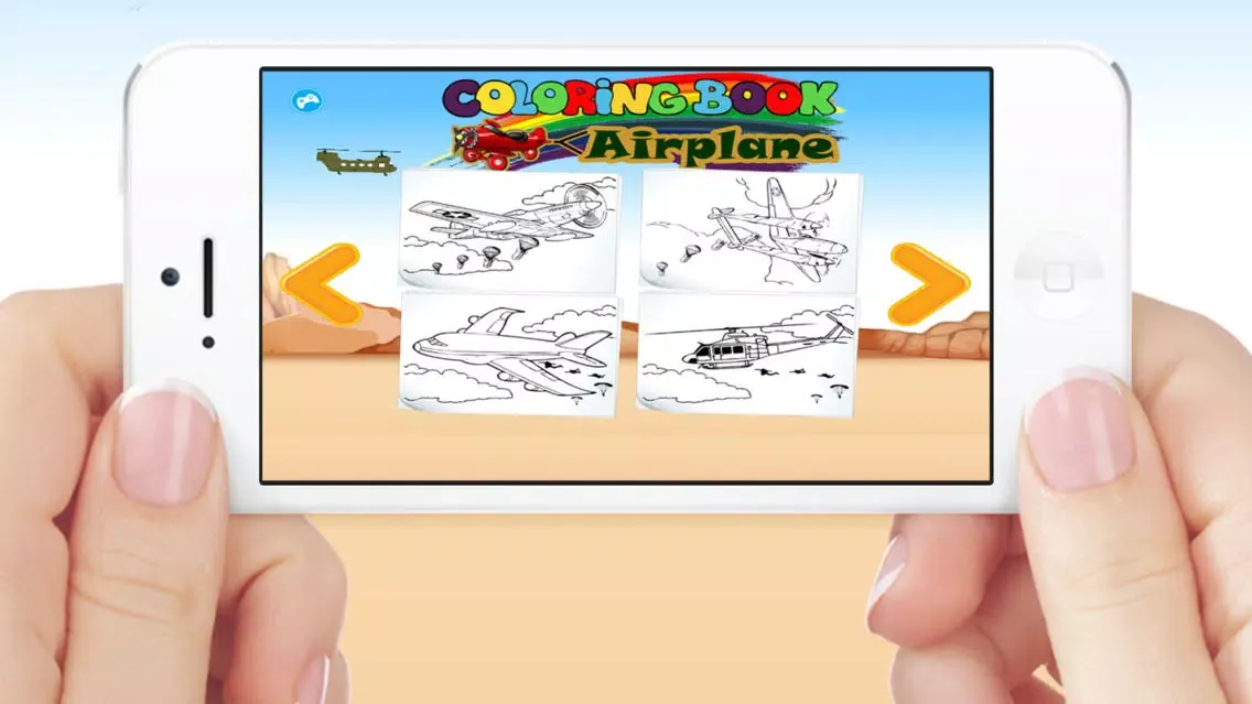 Airplanes Jet Helicopter Coloring Book For Kids Screenshots