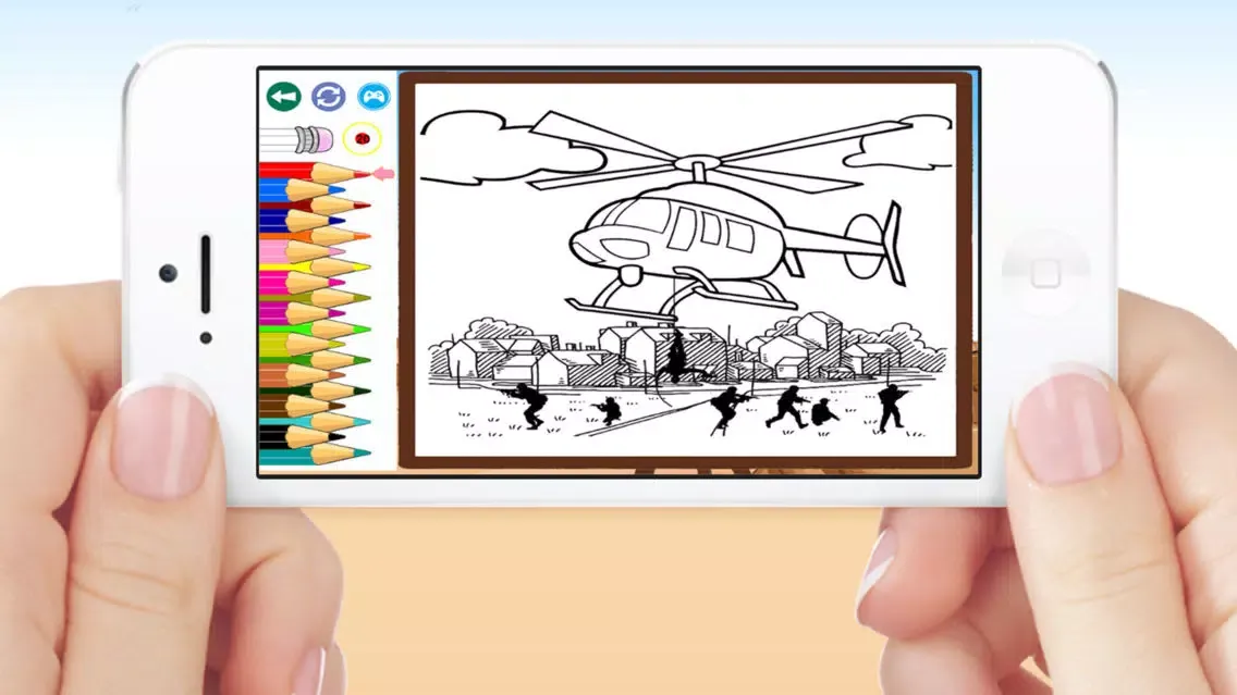 Airplanes Jet Helicopter Coloring Book For Kids Screenshots