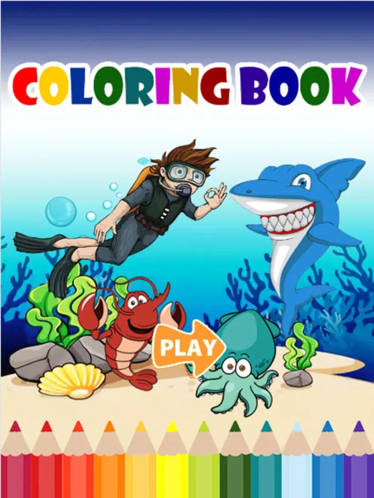 Captures d'écran de Under The Sea For Coloring Book Games iPad 