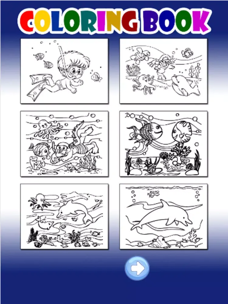 Captures d'écran de Under The Sea For Coloring Book Games iPad 