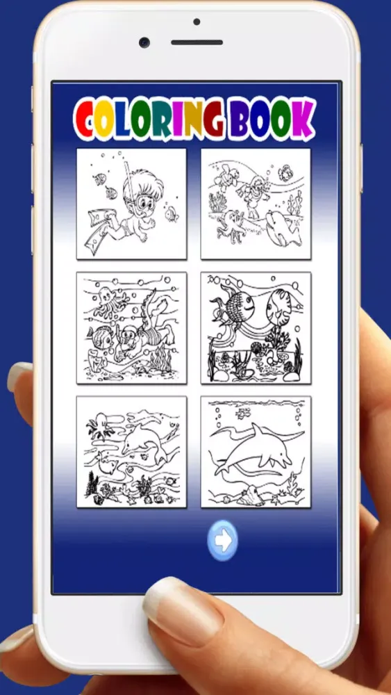 Captures d'écran de Under The Sea For Coloring Book Games