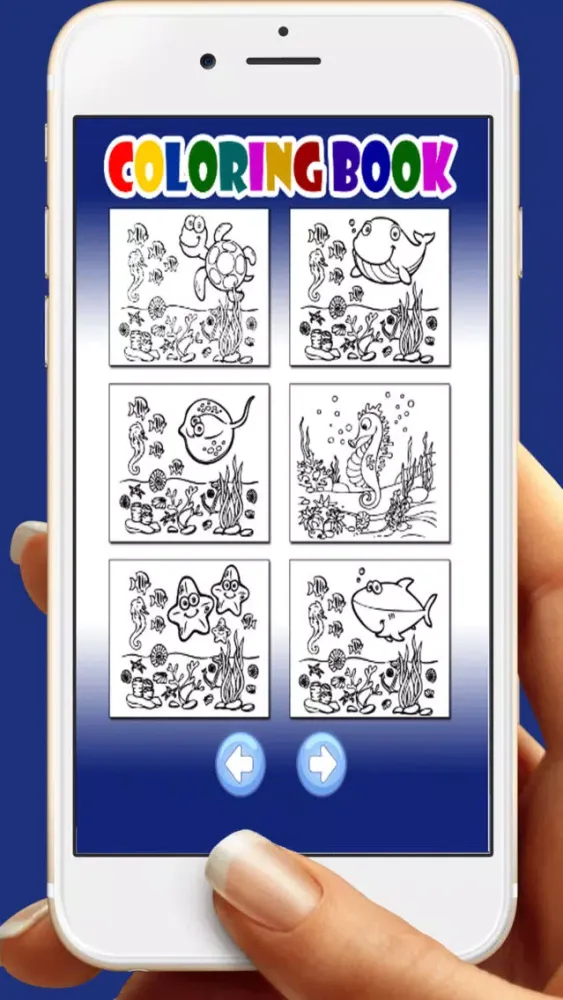 Captures d'écran de Under The Sea For Coloring Book Games