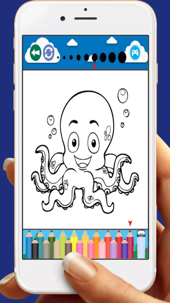Captures d'écran de Under The Sea For Coloring Book Games