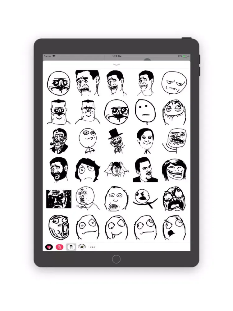 Ảnh chụp màn hình của Memes - Sticker Pack iPad 