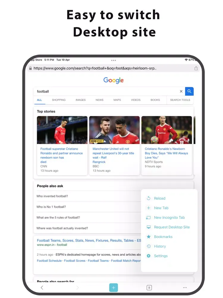 Скриншоты U Browser Pro - Fast & Secure iPad 