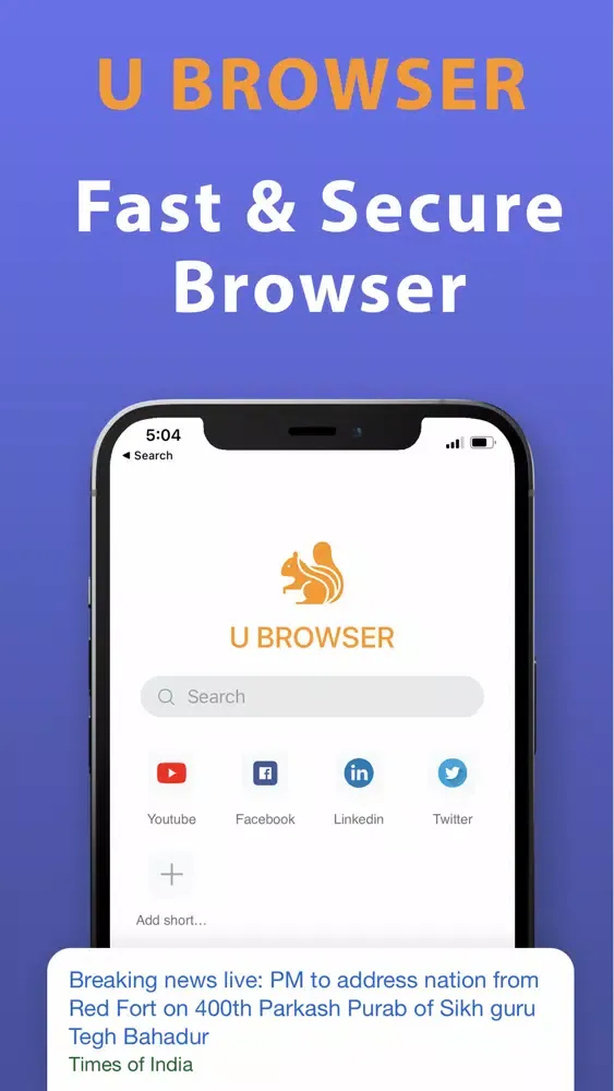 Скриншоты U Browser Pro - Fast & Secure