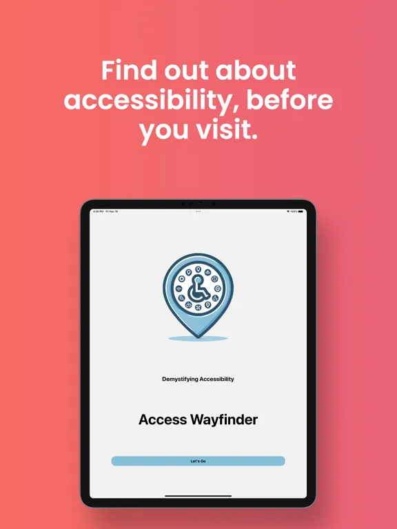 Access Wayfinder iPad  Screenshots