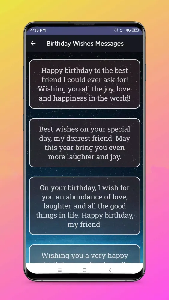Zrzuty ekranu Birthday Wishes & Messages