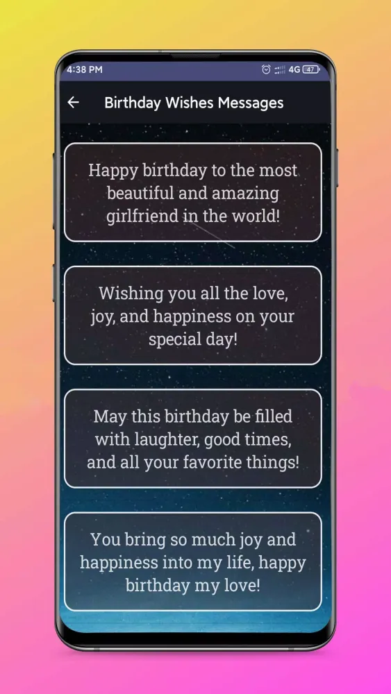 Zrzuty ekranu Birthday Wishes & Messages