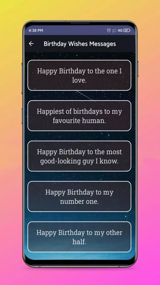 Zrzuty ekranu Birthday Wishes & Messages