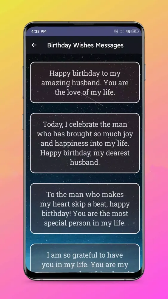 Zrzuty ekranu Birthday Wishes & Messages