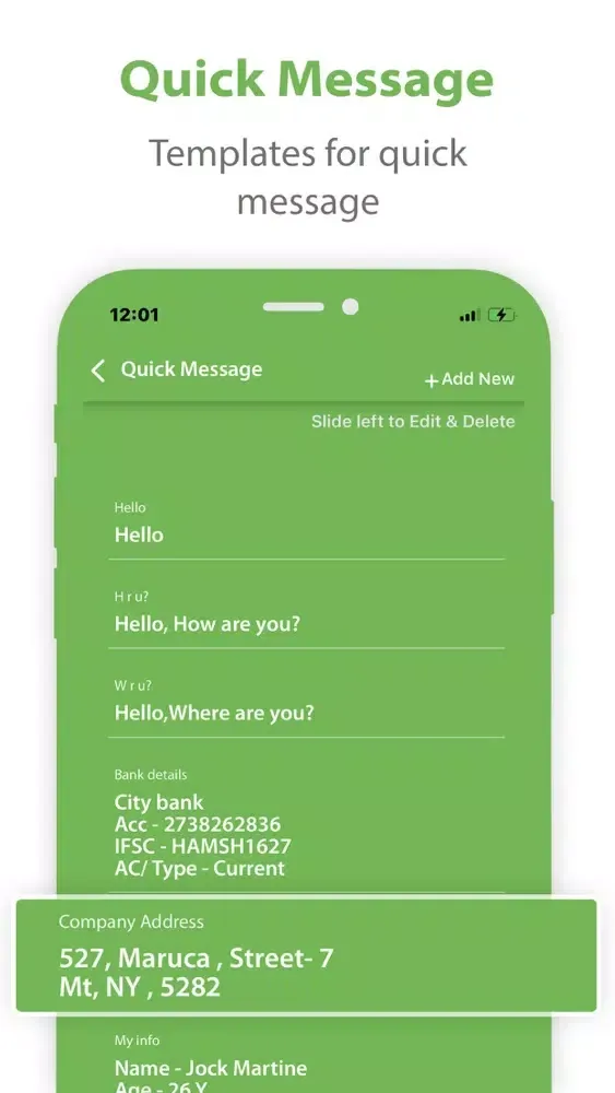 Tangkapan skrin Message Sender for WhatzApp