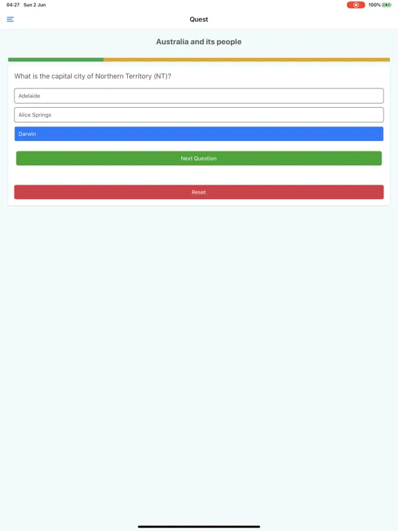 تصاویر Australian Citizenship App iPad 