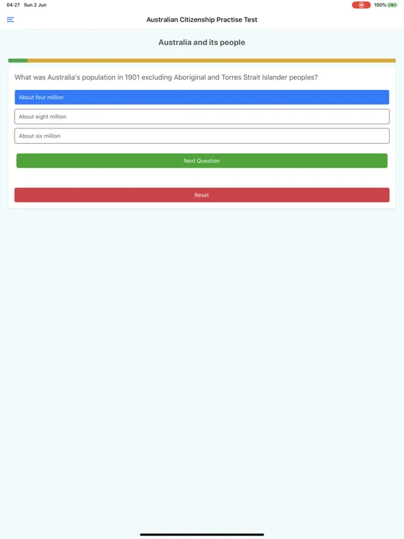 تصاویر Australian Citizenship App iPad 