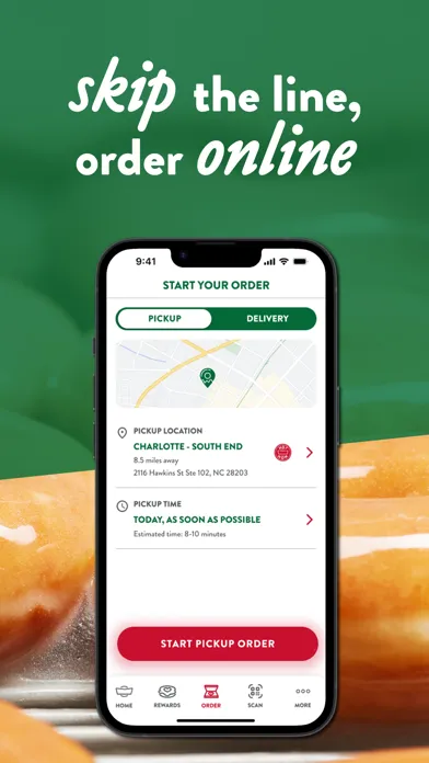 Tangkapan skrin Krispy Kreme ®