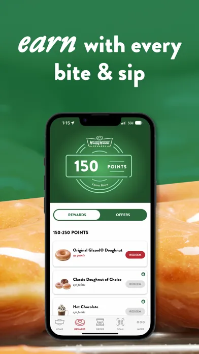 Tangkapan skrin Krispy Kreme ®