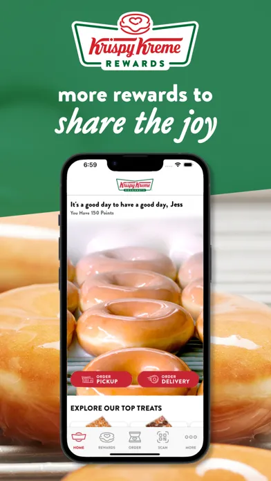 Tangkapan skrin Krispy Kreme ®