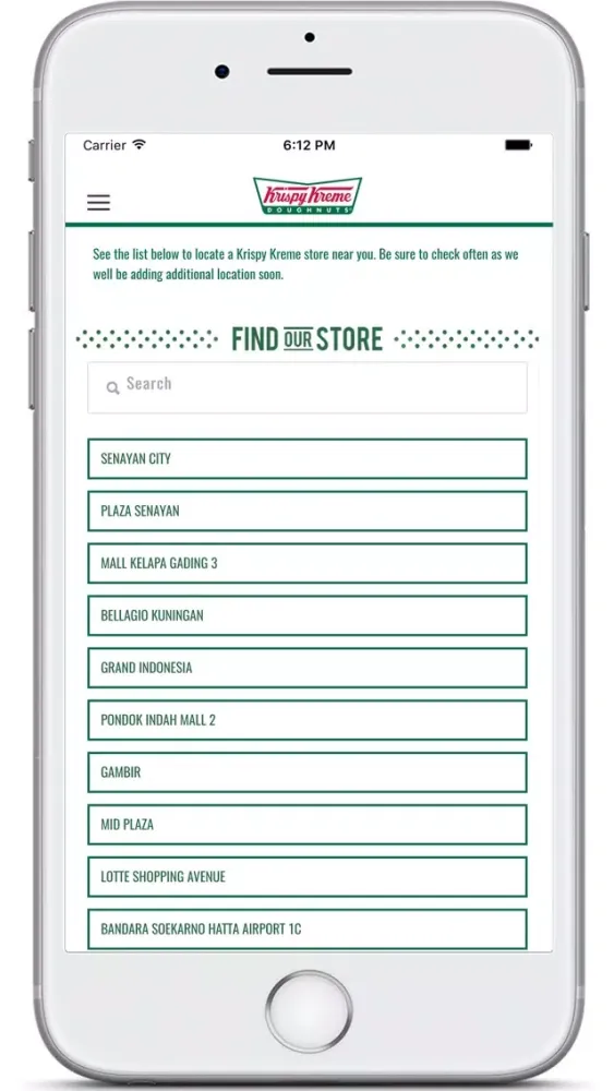 Capturas de pantalla de Krispy Kreme Indonesia