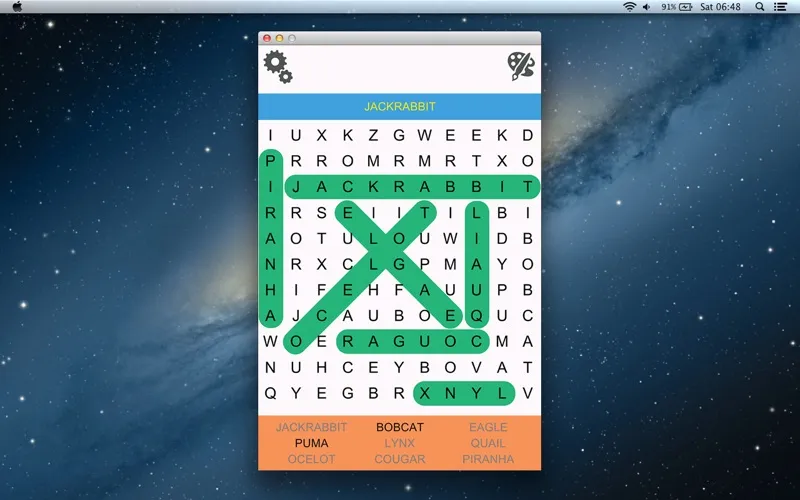 Capturas de tela do Word Search Epic