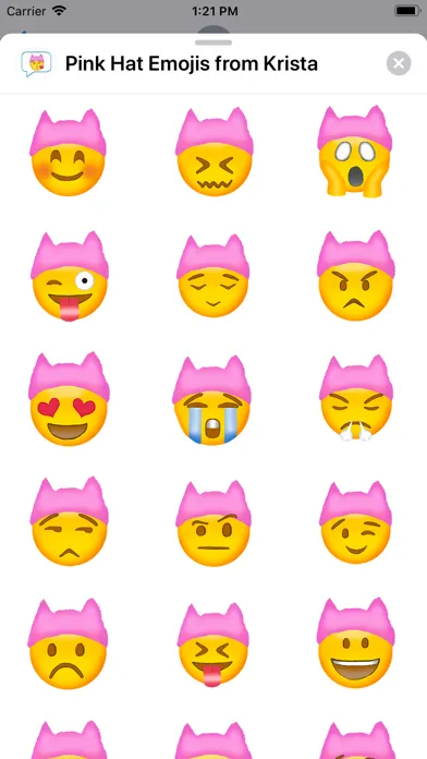 Krista Suh’s Pink Hat Emojis Screenshots