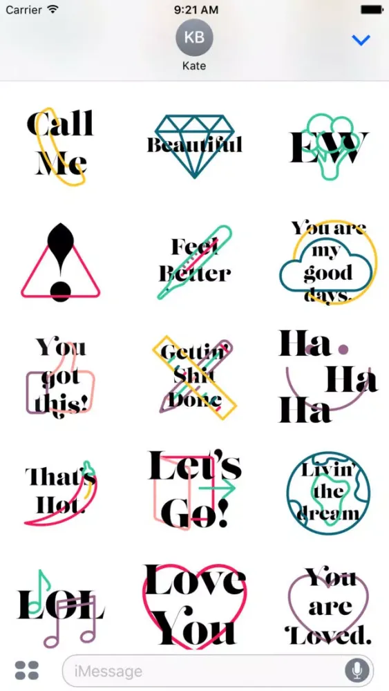 Awesome iMessage Stickers स्क्रीनशॉट