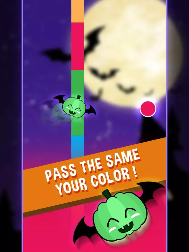HalloWeen Colors Flappy Pumpkin Bats - Flying GO! iPad  स्क्रीनशॉट