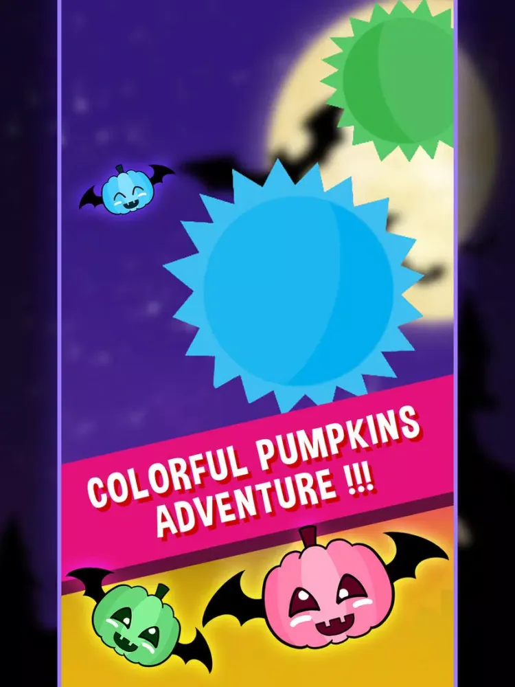 HalloWeen Colors Flappy Pumpkin Bats - Flying GO! iPad  स्क्रीनशॉट