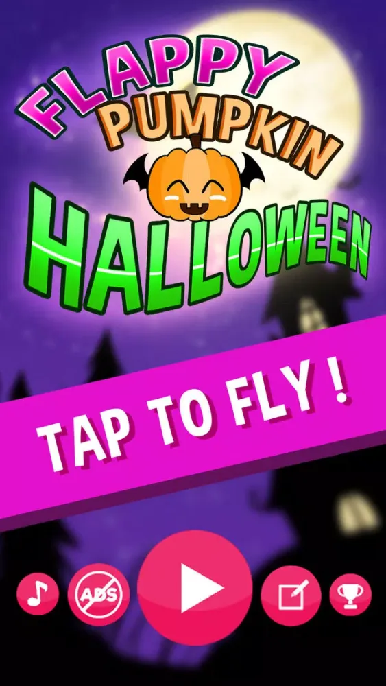 HalloWeen Colors Flappy Pumpkin Bats - Flying GO! स्क्रीनशॉट