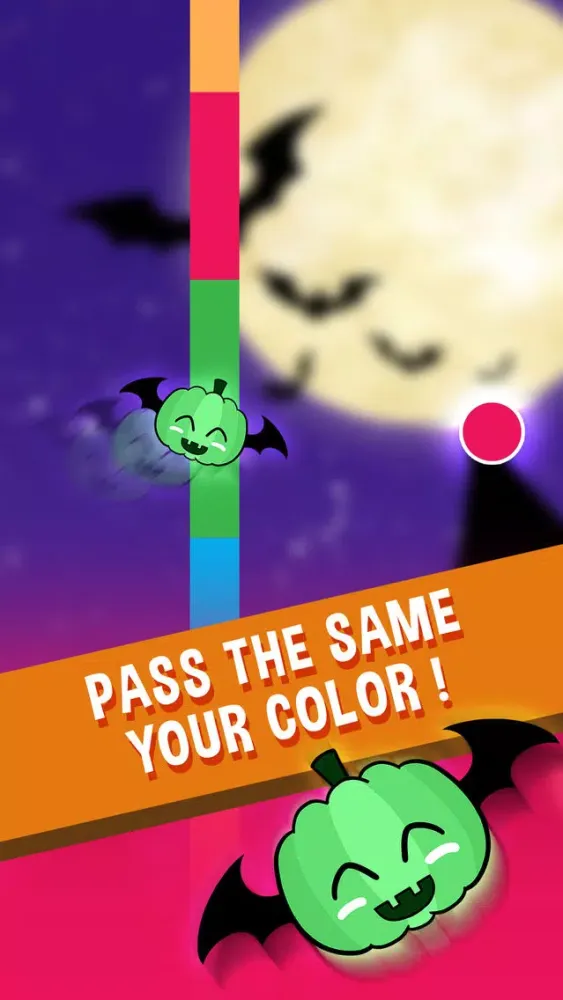 HalloWeen Colors Flappy Pumpkin Bats - Flying GO! स्क्रीनशॉट