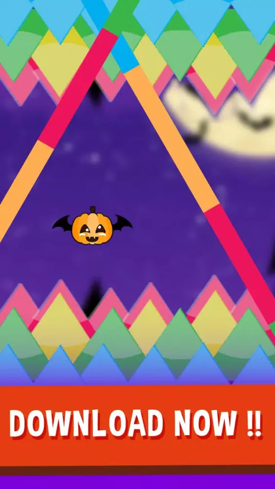 HalloWeen Colors Flappy Pumpkin Bats - Flying GO! स्क्रीनशॉट