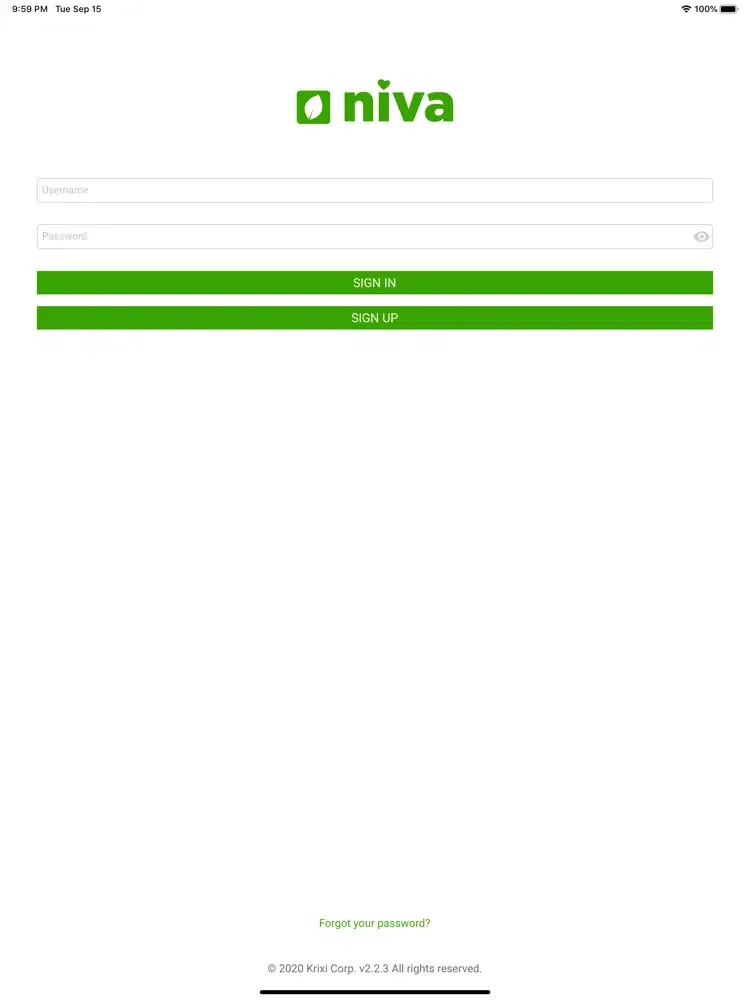Скриншоты Care Niva Global iPad 