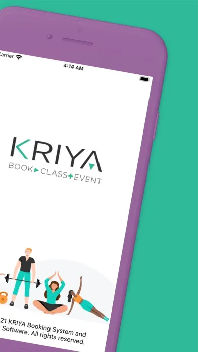 Tangkapan layar KRIYA Booking App
