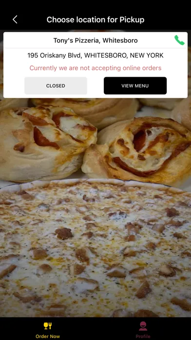 Zrzuty ekranu Tony's Pizzeria, Whitesboro