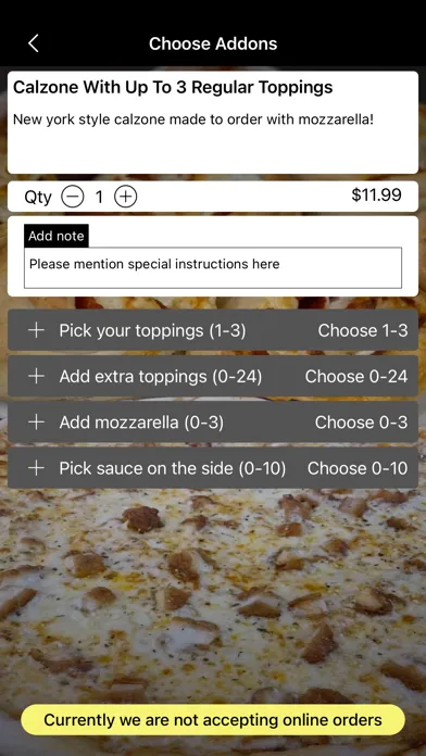 Zrzuty ekranu Tony's Pizzeria, Whitesboro
