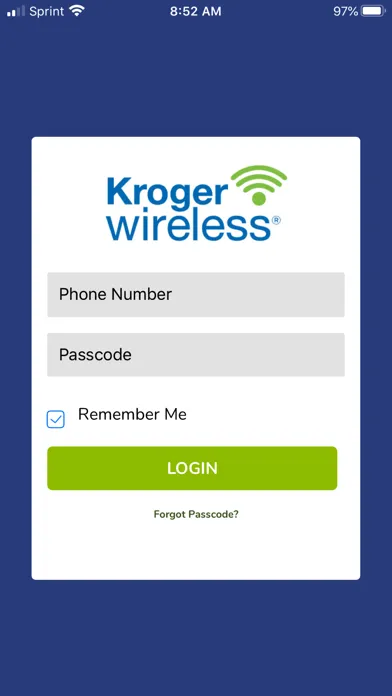 Kroger Wireless My Account Screenshots