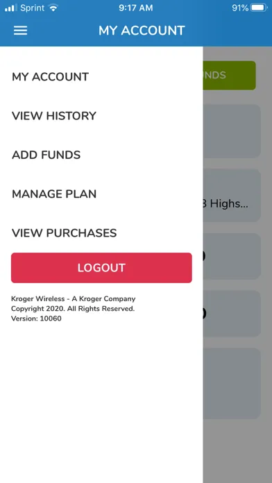 Kroger Wireless My Account Screenshots