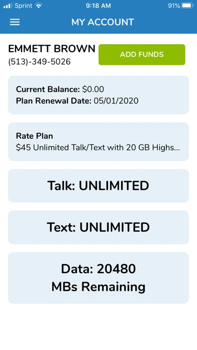 Kroger Wireless My Account Screenshots