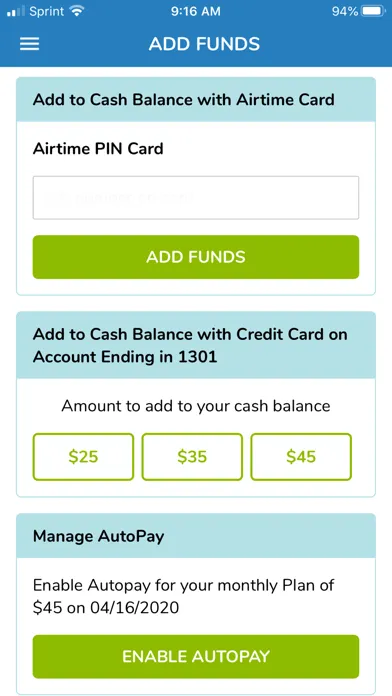 Kroger Wireless My Account Screenshots