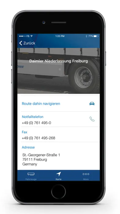 Screenshot di KRONE Telematics