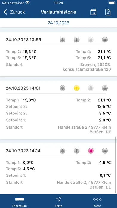 Screenshot di KRONE Telematics