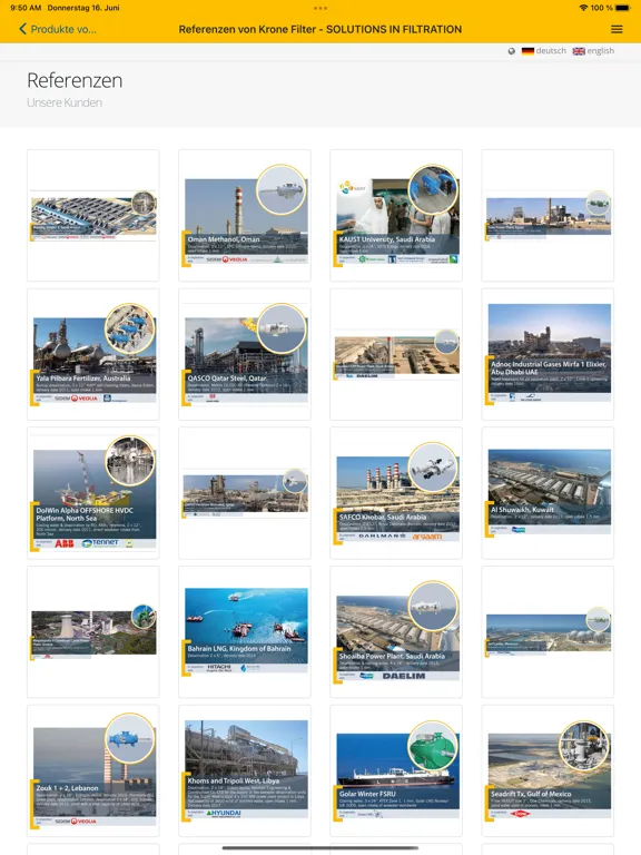Krone Filter Solutions iPad  سکرین شاٹس